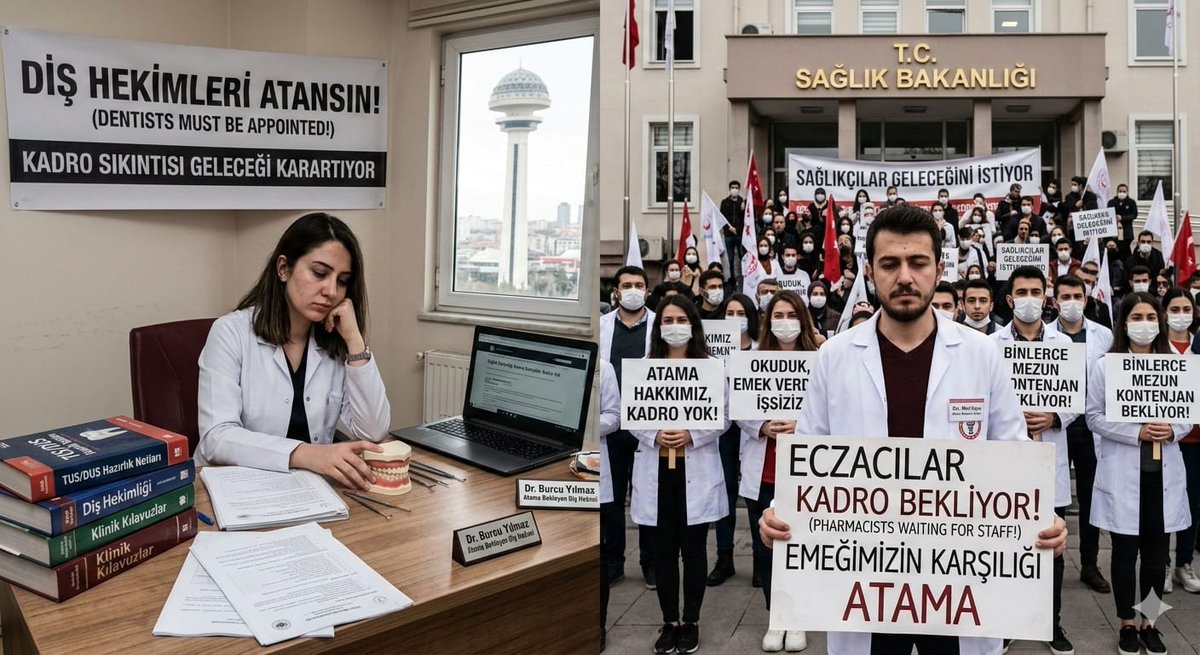 noarchive8's tweet photo. 22 milyondan fazla randevu ve sadece kamuda 13 bin dis hekimi var.
Giderek de hem atama sayisi hem de kadrosu düsürülüyor ?
Halkin dis tedavisine ihtiyaci var ve kamu yeterli degil. MÜNHAL KADROLAR ARTMALI. YÜKSEK KADRO İSTİYORUZ.
#DişEczya10BinKadro 
@drmemisoglu 
@RTErdogan https://t.co/n1Cy3YODCv