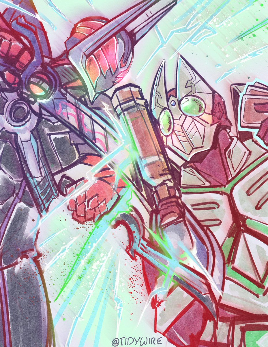 Two Kamen Rider artworks in one day? I had to for the return of Amano-san.~ #仮面ライダードォーン #仮面ライダーゼッツ #天野浩成