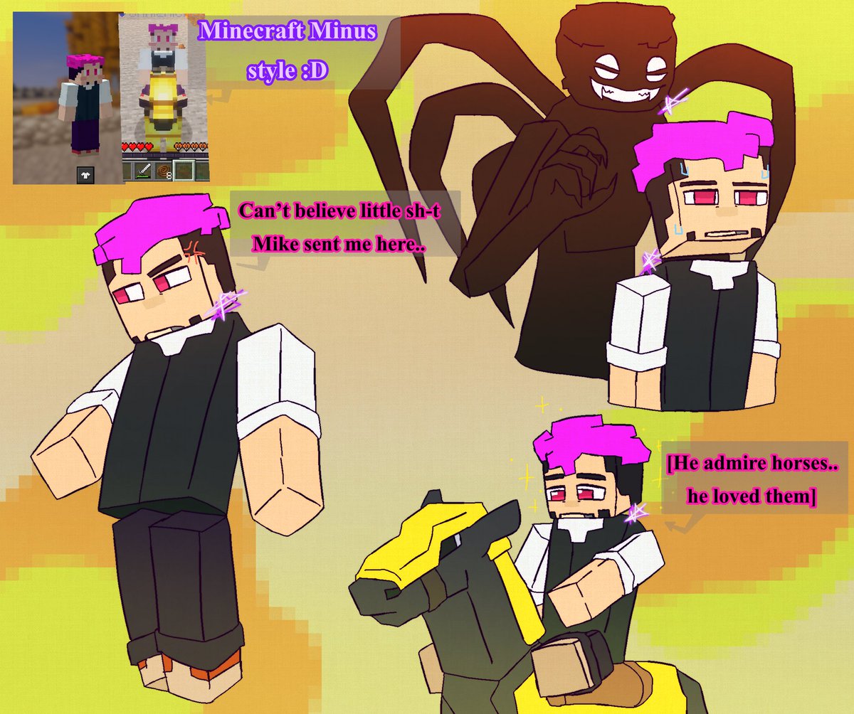UnnieFnf's tweet photo. Here’s one art I made based of Minecraft mod Obsessed with Obsessed. Of course I made my first Minecraft skin and I admit I’m proud of it. He’s cute in this style
#ocart #minecraftmod #minecraftobsessed #minecraftart #fyp https://t.co/fgv7mQO0FF