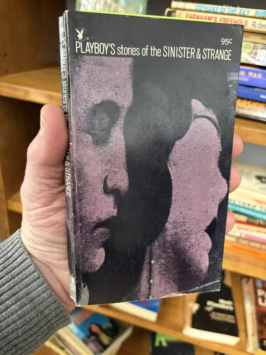 hankbukowsi's tweet image. Fifteen bucks for Playboy’s Stories of the Sinister and Strange; too rich for my blood!  #horror #paperbacks