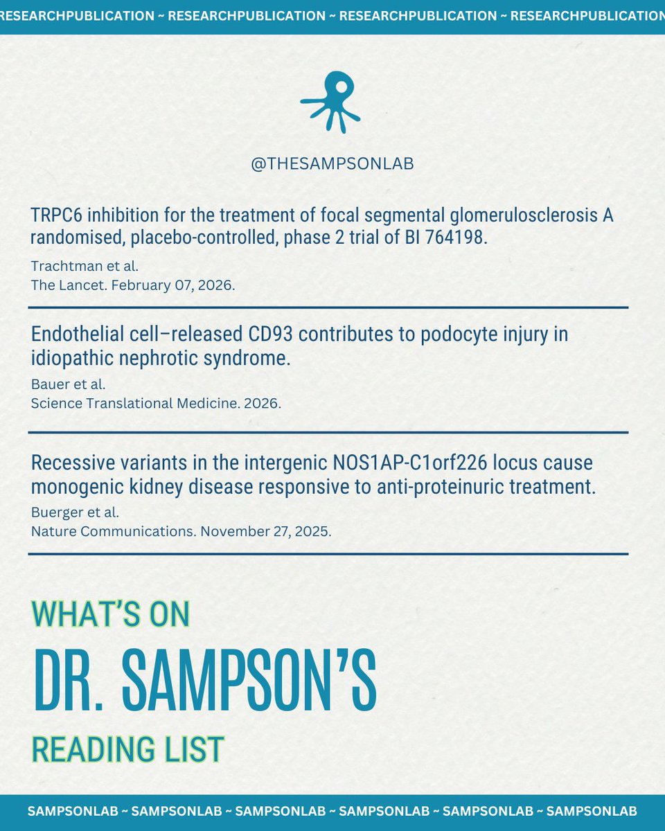 Sampson Lab for Kidney Genomics tweet media