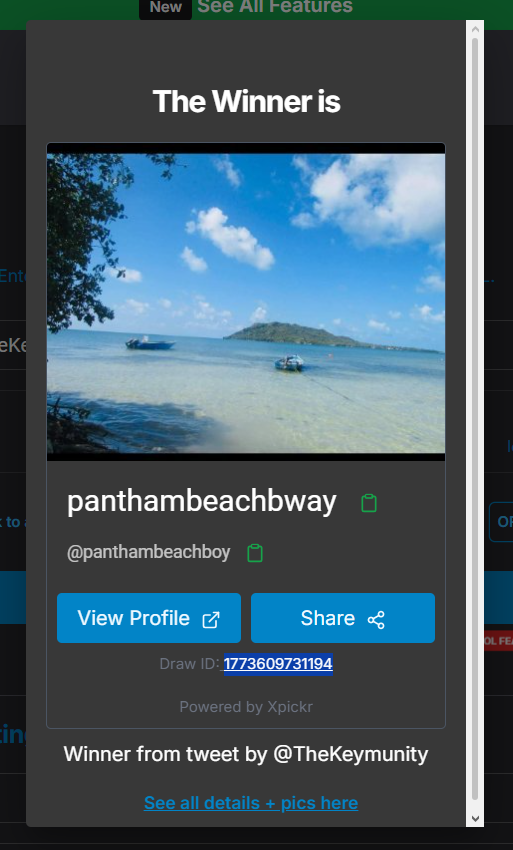 Keymunity tweet media