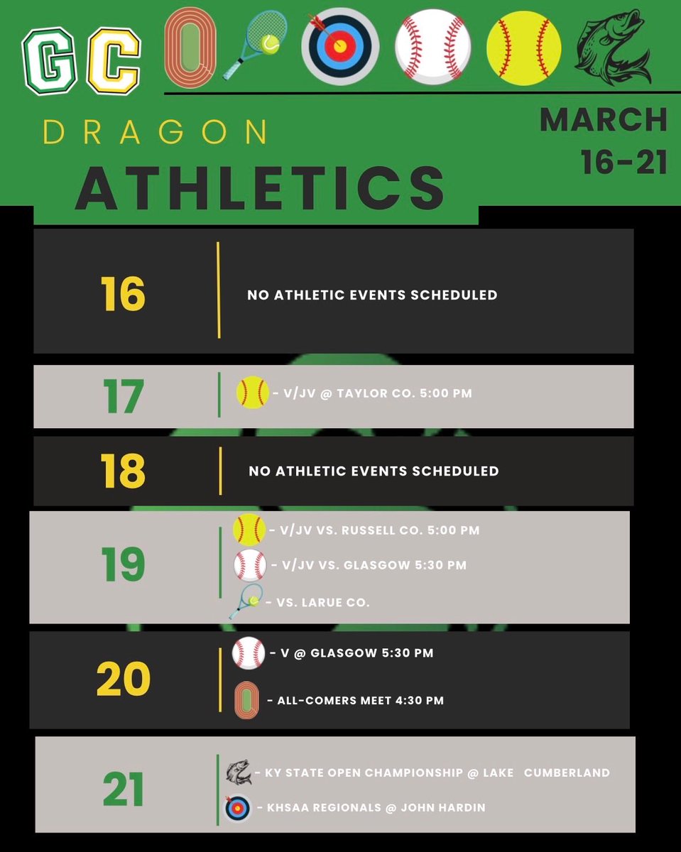 Green County Athletics tweet media