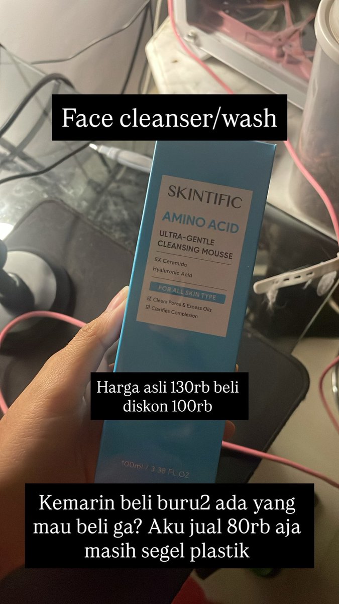 Temen2 ada yang lagi nyari face wash? Aku mau jual punyaku, masih plastik beli di guardian kemarin. Jual 70rb aja, harga asli 100rb an. Reply atau dm aja yaa