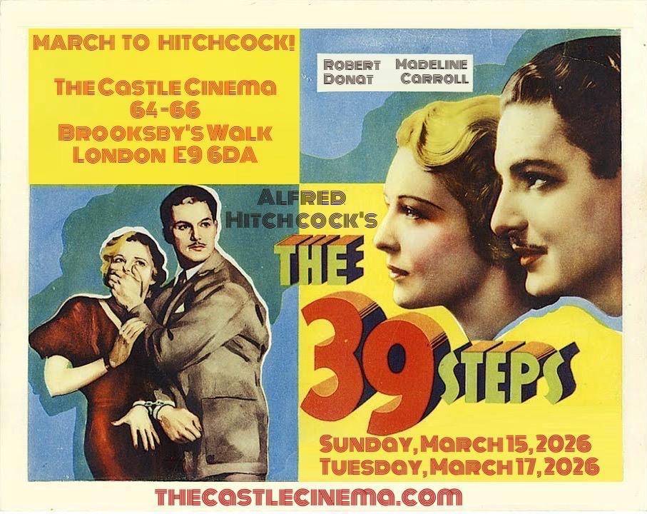 ExpectUsToTalk's tweet image. ✨ Competition!✨ Win this fab poster (designed by Dom Stinton) for the Castle Cinema's screening of THE 39 STEPS. Answer correctly: from which Scottish bridge does Hannay make his escape? A) Skye B) Forth C) Clyde. Ends tmrw 8pm!
(Winner chosen from entries across our socials).