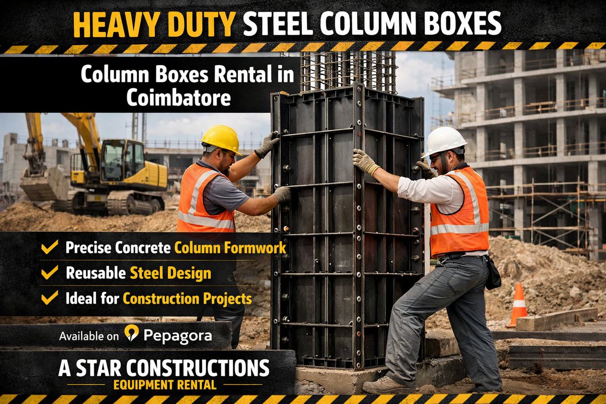 KrittikaCh78082's tweet photo. Building columns for your next project? The right formwork makes all the difference.
Explore A Star Construction Equipments Rental on Pepagora : https://t.co/vxrab9OWMF

#ConstructionEquipment #ColumnFormwork #ConcreteConstruction #Builders #IndustrialSuppliers #Pepagora https://t.co/QHNmvXQbtV