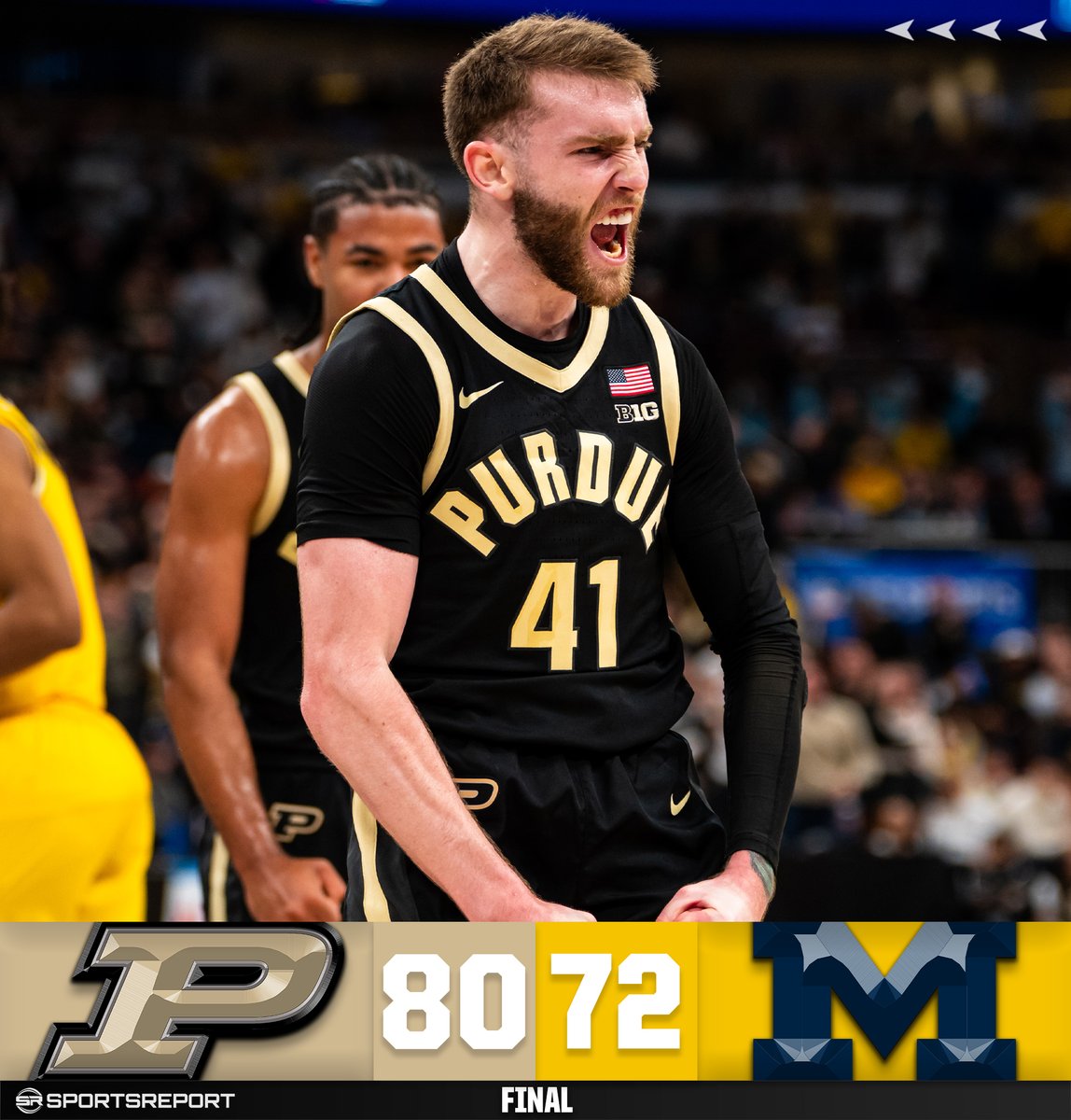 SRBoilermakers's tweet photo. BOILERS WIN!!! Purdue takes down Michigan to win the Big Ten Tournament Championship!!! https://t.co/YIfeWzIZRs