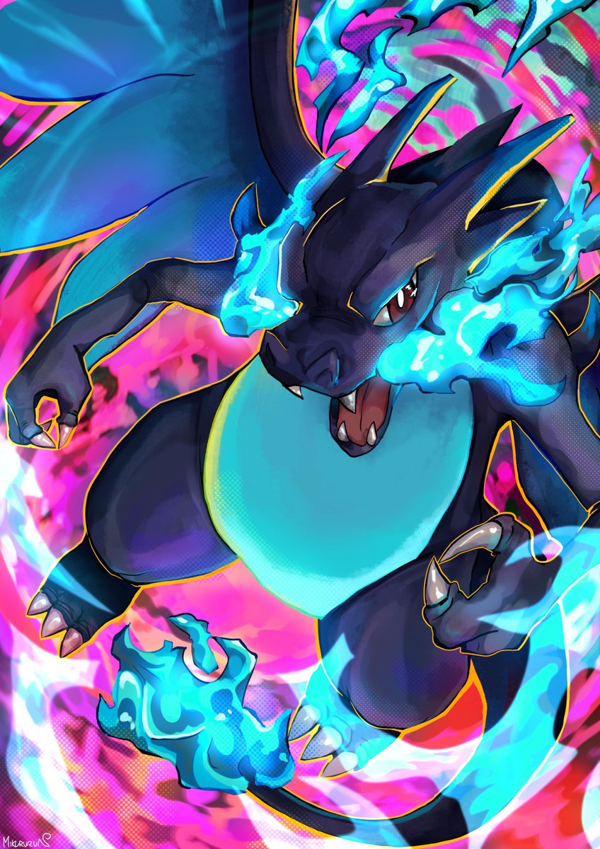 Last illustration for the tcg proxy series
Charizard X card
#pokemon