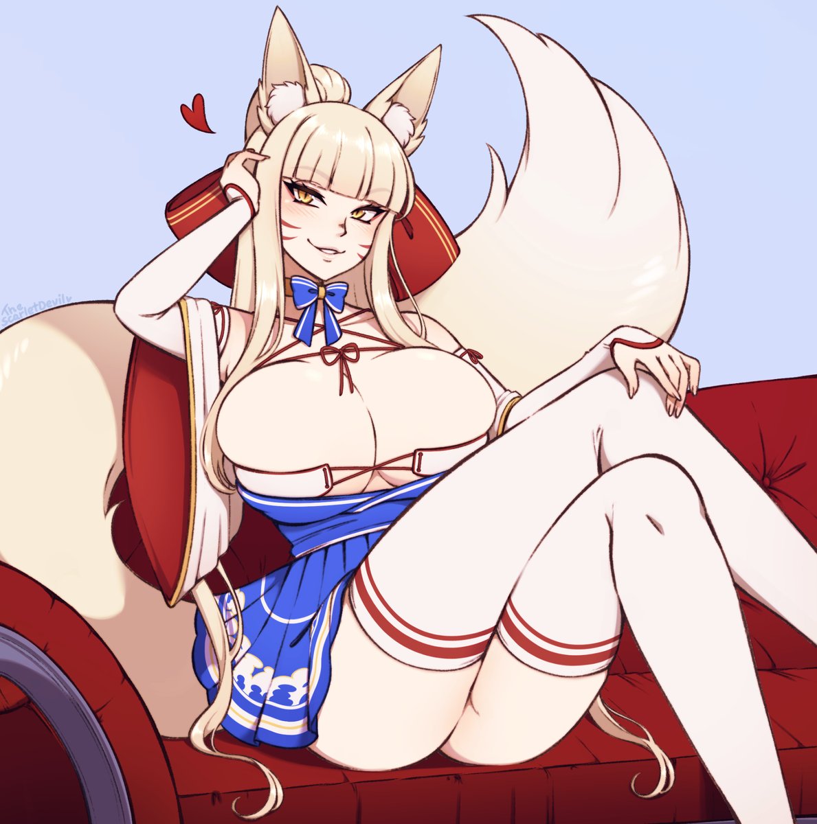 TheScarletDeviI's tweet photo. Come join her on the couch ❤️ https://t.co/p2lgMaea1D