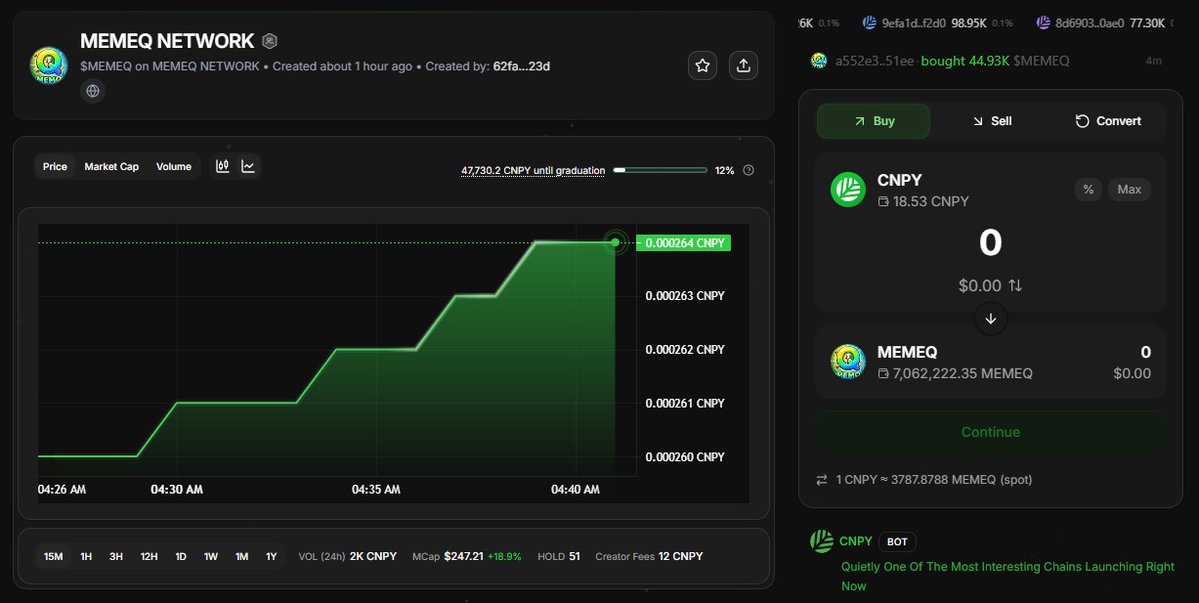 just create new L1 Testnet <a href="/CNPYNetwork/">Canopy</a> 

MemeQ Network is an emerging blockchain infrastructure specifically engineered to support the next generation of decentralized applications (dApps) with a primary focus on high-performance gaming and real-time asset management.