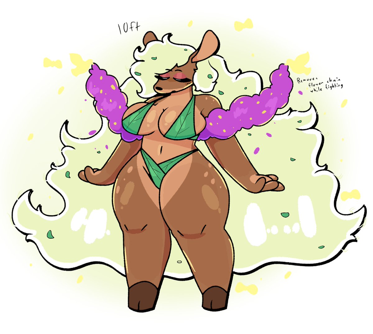Continuing to update this account with my backlog... Mother Nature herself takes part in fighting! 

Why? ...Uh, well she hasn't been happy with the recent increases in how HER planet has been mistreated, so she comes to the league to throw hands and blow off some steam.