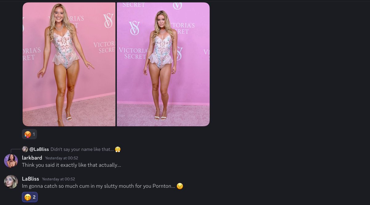 KopfyBliss's tweet photo. After a long session @Justagooner31 &amp; @Larkbard got me so gooned for Olivia Ponton "Pornton" and her tight sexy body that I couldn’t help but beg them to dom me😣 they made me fill my slutty mouth for her💦💦😫😝 
😣😣
#wankbattle https://t.co/EC90jUlwuF