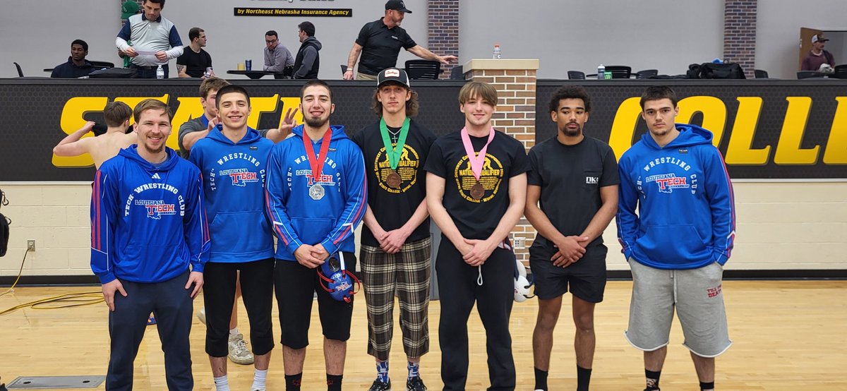 LaTechWrestling's tweet photo. This weekend the team traveled up to Wayne State College in Nebraska for the Southwest Conference Championships 2026. The team finished in 10th place overall, and was the 8th best club team at the event. https://t.co/bOhfecjaHU