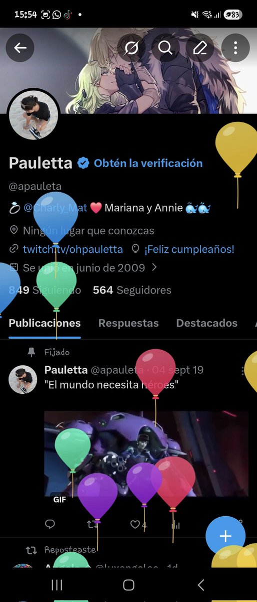 apauleta's tweet photo. Cumpleaños feliz.. https://t.co/eXy3XKvKyI