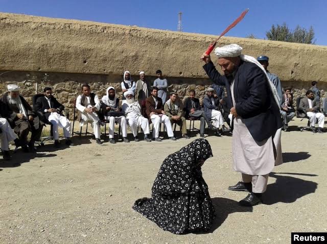 Who said Afghan women have no rights?

They have the “right” not to appear outside the house.
The “right” for their voice not to be heard outside.
The “right” to be beaten by their husband at home.
The “right” not to use birth control.
The “right” not to see a doctor alone.
The