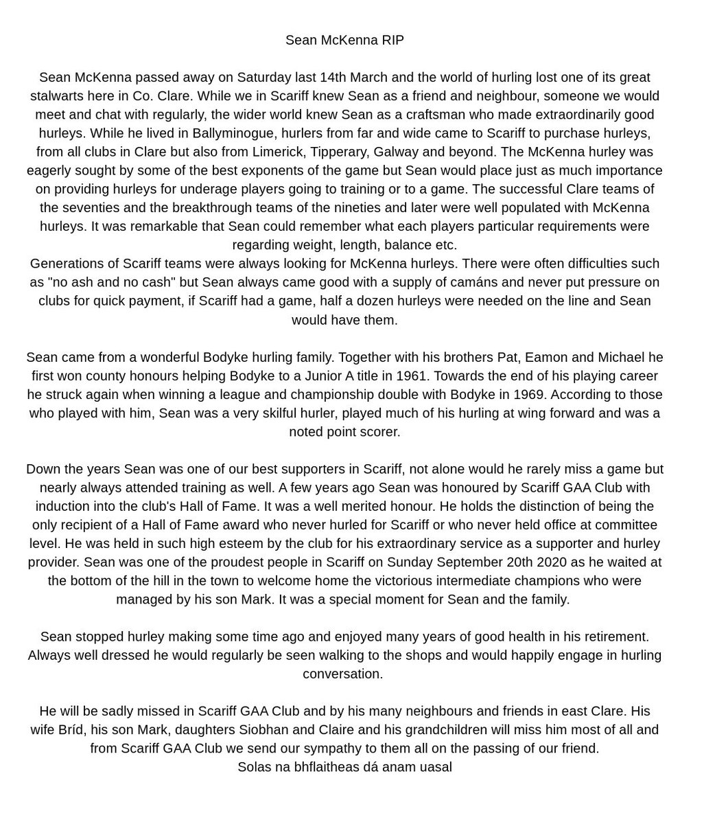 Scariff GAA tweet media