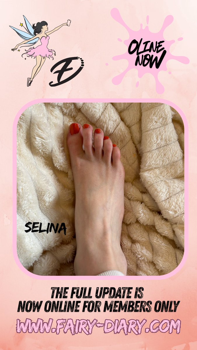 fairy_diary_com's tweet photo. Today's member updates are now exclusively available online in the member area 🥳 Nele is wearing black leggings and grey sneaker socks. And Selina is featured with her freshly painted orange/red toenails 😍
#fairydiary #fairy #diary #toenails #leggings #sneakersocks #greysocks #socks