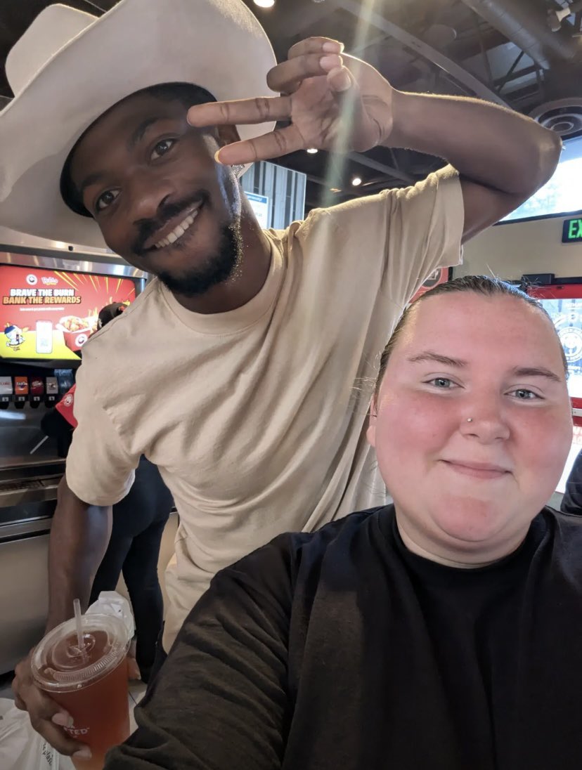 lil nas x with a fan recently 🤠