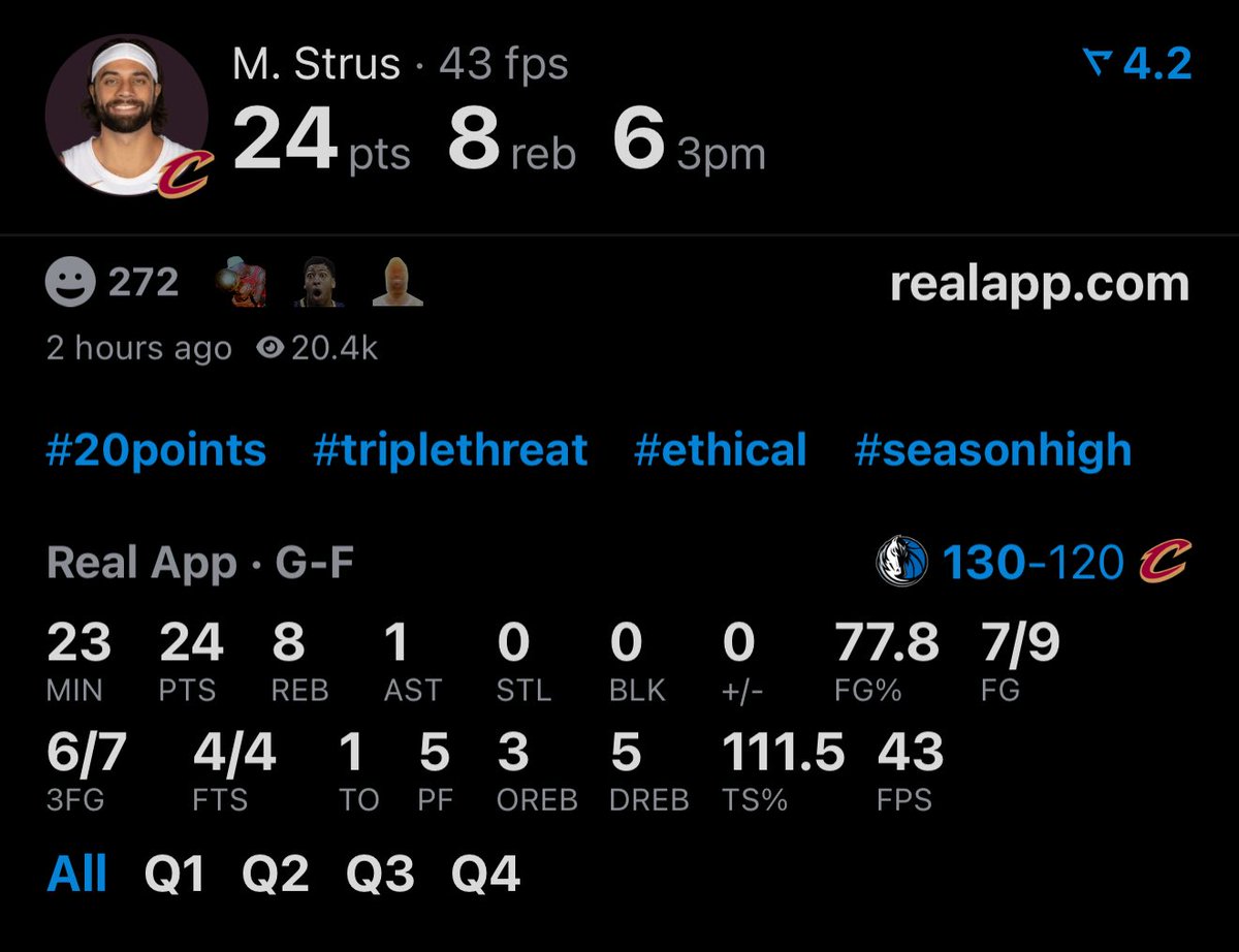 realapp's tweet image. Max Strus’ first game in 10 months btw