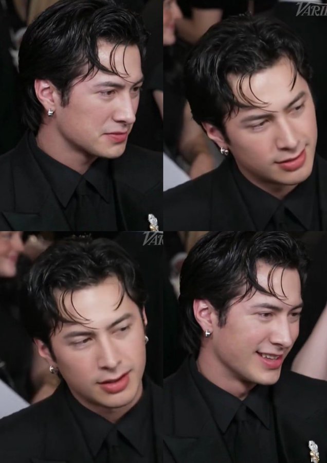 What a beautiful face. Hudson Williams dripping in Bvlgari, fitted by Balenciaga for the Oscars.