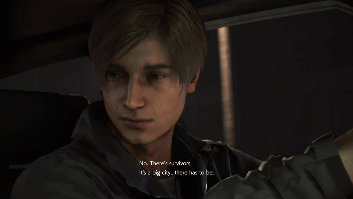 SoftForHenry's tweet image. And he already has my heart. That immediate faith that someone still has to be alive 🥹 #RE2 #RE2R