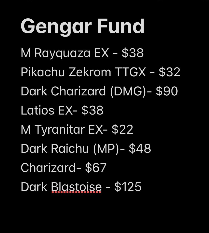 PinesTCG's tweet photo. Funding a Gengar! 
1$ pwe, 4$ bmwt
Dm for more pics!

@NewAgeCardKings @CardboardBanger @BUYSELLTRADETCG @TattooedBST https://t.co/9bDbQgVCqv
