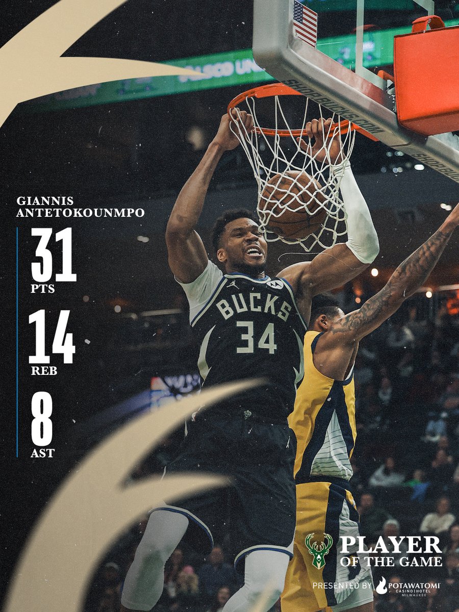 Giannis nearly had a triple-double today. 💪