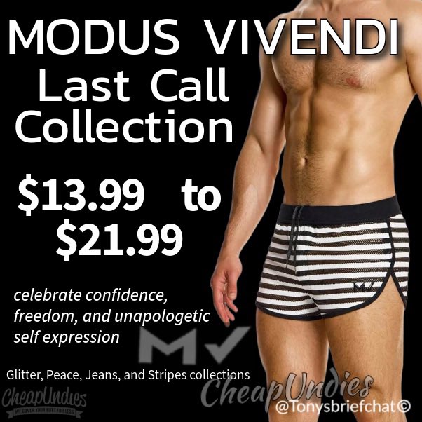 tonysbriefchat's tweet photo. Modus vivendi last call collection•$11.99-$2199
Shop:
🔹https://t.co/5I0NOkxuV5
$5 off your first purchase
🔹https://t.co/sWiXAByQJi
10% Savings from @Tonysbriefchat Shop @cheapundies #cheapundies
🔹https://t.co/OwHgUIaQ69
#jockstraps #modusvivendi #thewayoflife #madeingreece https://t.co/X5WePHklXL