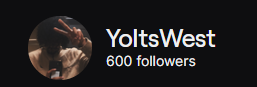 Yoitswest's tweet photo. THANK YALL TWITCH-YOITSWEST https://t.co/Ke03iAeniE