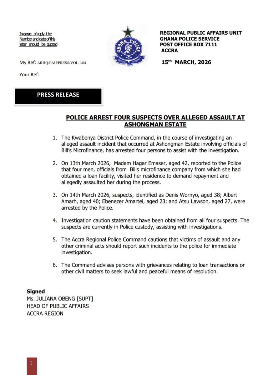 Ghana Police Service tweet media