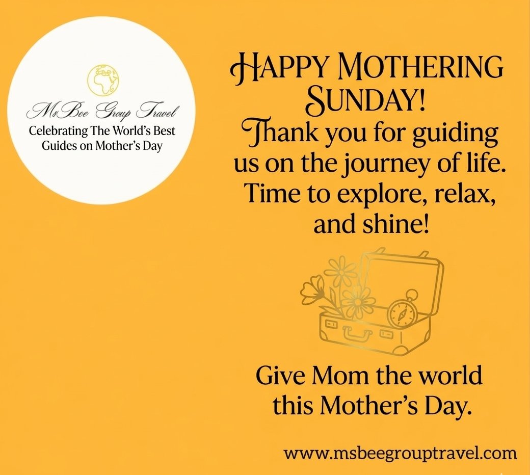 Beckychikaura's tweet photo. To the women who gave us our first sense of direction and taught us how to navigate the world with heart—Happy Mother’s Day! 💐
​Safe travels and much love,
​Website: https://t.co/tM0rqcleMB

#MothersDay #MsBeeTravel #TravelWithMom #MotheringSunday #ExploreTheWorld https://t.co/RzFiY8P0oM