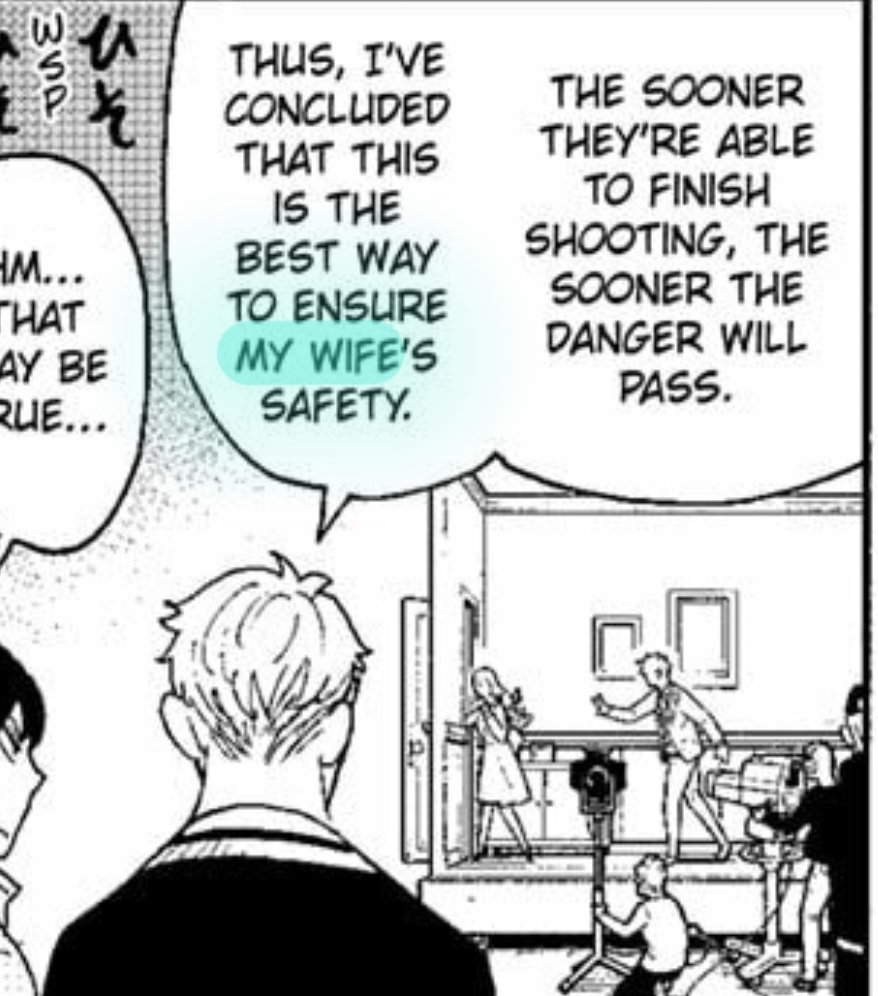 LyaForger's tweet photo. Too much "my wife/family" in less than 10 chapters. It's no longer for the mission, my delusional man https://t.co/dFcjhkuNV0