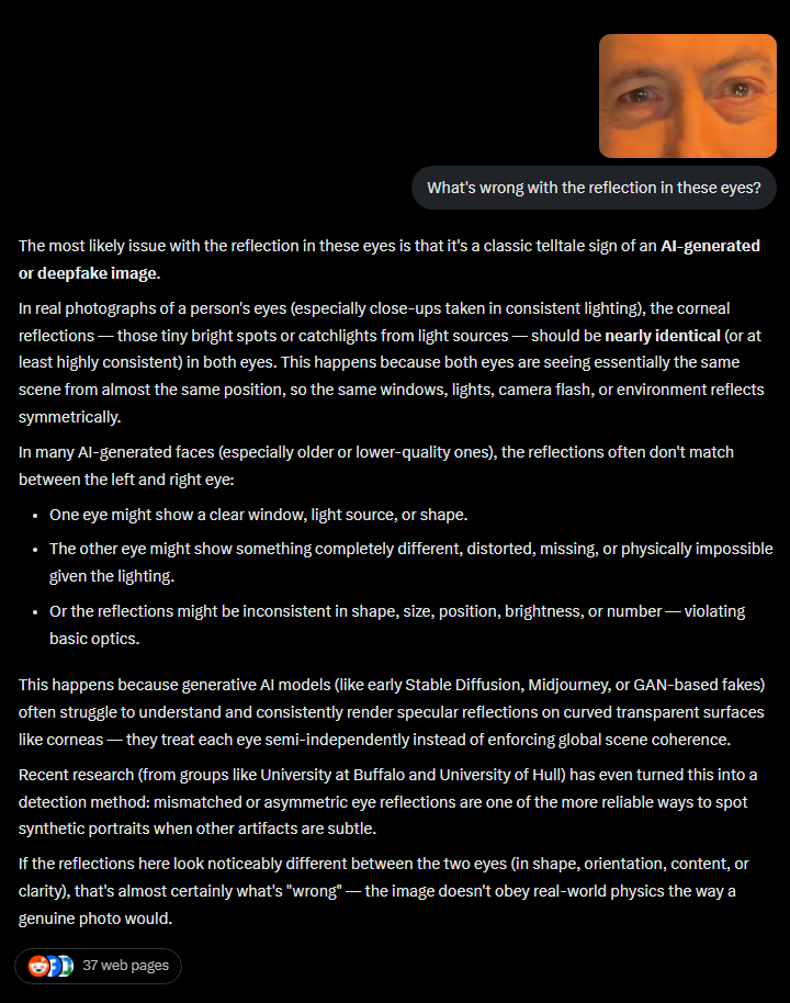 Leap_of_Faithhh's tweet image. De nieuwe video van Netanyahu die geruchten zou moeten ontkrachten is (je raadt het nooit) wederom AI
🤣🤣

Dacht het niet Piet #coffeegate #reflectiongate x.com/i/grok/share/5…