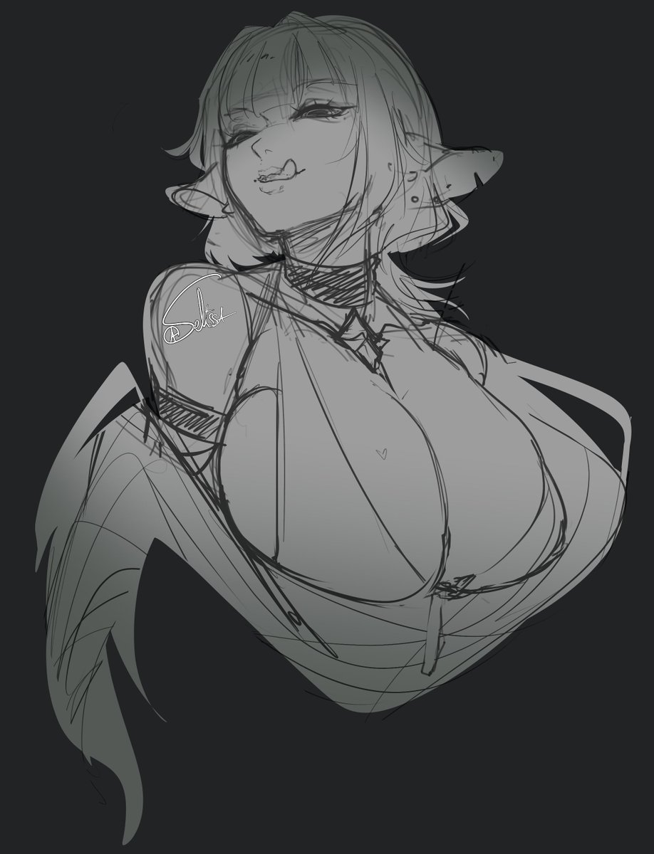 Selissa 🌙🩸🖤 - Vgen Artist - Silly mini Vtuber tweet media