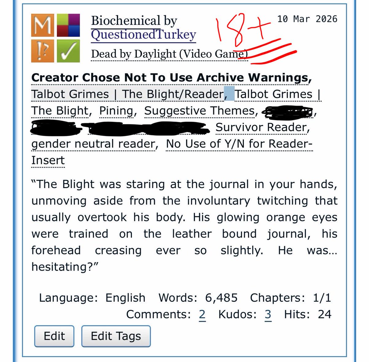 TurkeyUnhinged's tweet photo. I posted this on AO3 the other day, I wrote it like a year ago and never finished it 😭😭😭 oopsie https://t.co/UiE3YIzFHe
