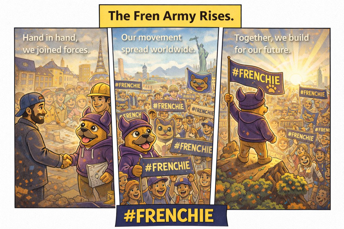 Happy weekend X FAMILY &amp; DEGENS!   Hope it has treated you good!   How was the week &amp; are we ready for the next?  Market looking ready, stay positioned!  LFGROW! 
#FRENCHIE $FREN <a href="/Frenchiethebull/">FRENCHIE</a>