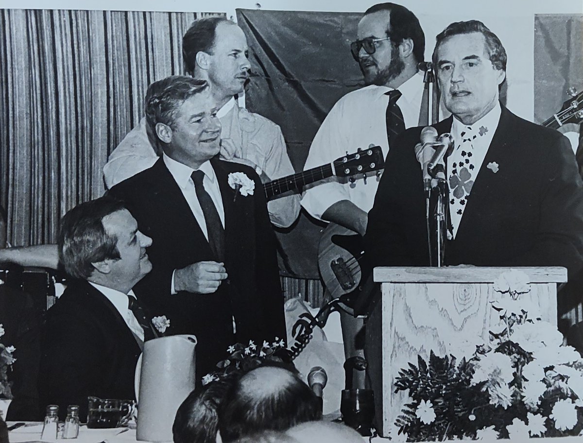 TheBostonIrish's tweet photo. Thanks to #SouthBoston State Senator #NickCollins for dedicating today's #StPatricksDay Breakfast to former State Rep Michael Flaherty Sr., seated next to State Senator Bill Bulger + #MAGovernor Ed King at the 1982 breakfast.
@EdforBoston @RepStephenLynch @SBCitzAssociat1 @SouthBostonNews @maureencaught @bplsouthboston @Tmannion1995 @ErinforBoston @david_biele @suehartwoods @ParadeBoston @TeamsterSOB