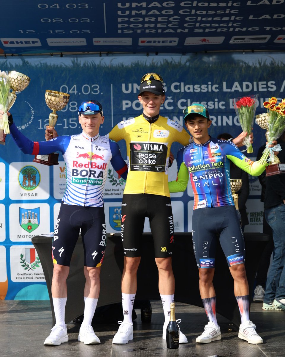 RBH_ProCyclingF's tweet photo. 🇭🇷 #IstrianSpringTour La victoire au sprint (et le classement par points) pour Alessio Magagnotti ! 🥳
Notre Rookie italien a fait parler sa pointe de vitesse pour s'offrir son premier succès au niveau Espoirs.
Sebastian Putz termine 2ème du général final, Anatol est 9ème. 👏 https://t.co/nzbEIN7UCF