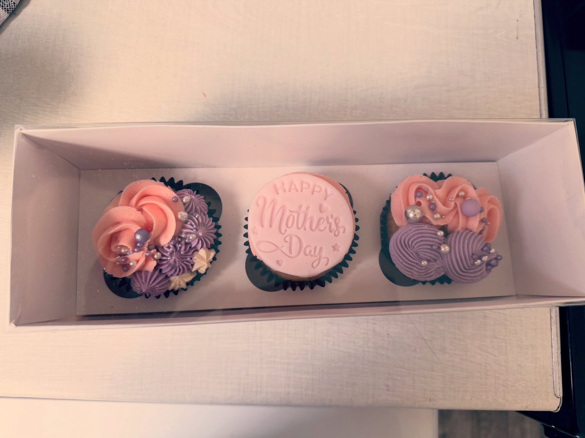 JessRWinstanley's tweet photo. I’ve had a lovely Mother’s Day. Ive been spoilt off my boys, stuffed my fat face with afternoon tea &amp; watched whatever I want on the telly!!! Weeeyyy!!! 

My most favourite thing in the entire world is being a Mum to Owen 🥰 @azzawink 🌸💜🧁🌷 https://t.co/S5GaQ0UEm4