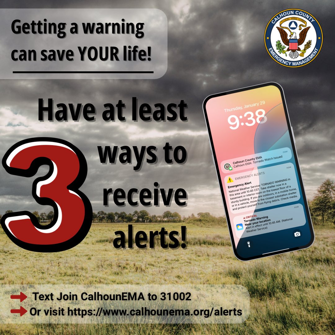 Calhoun County EMA tweet media