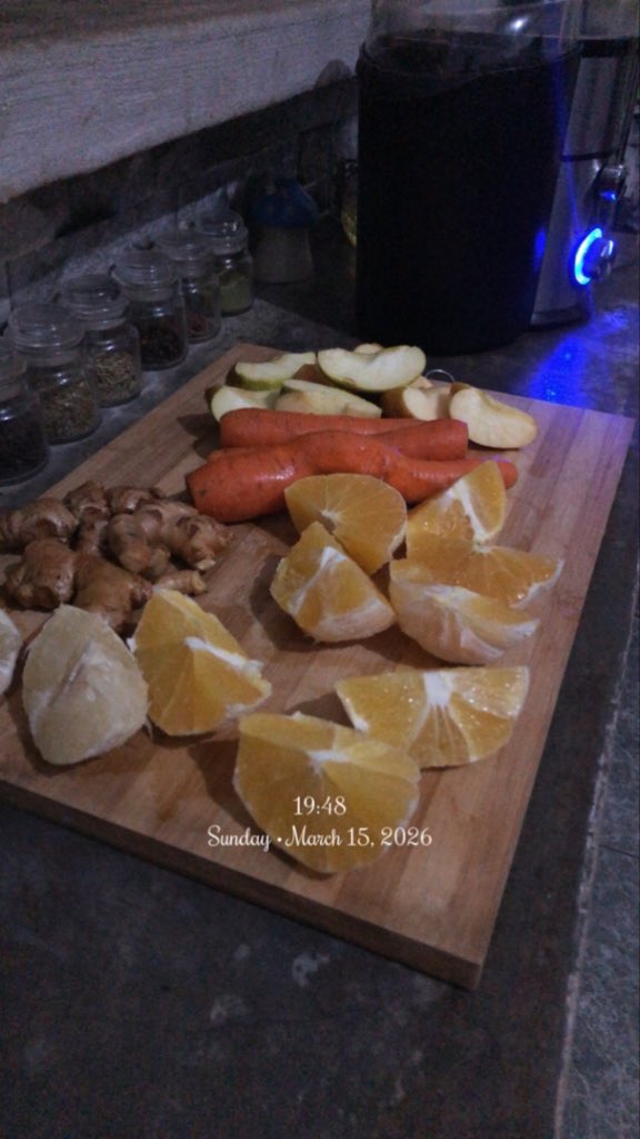 We are all doing the carrot juice right?