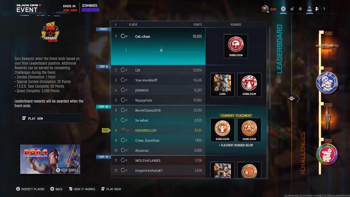 ShaunDocherty9's tweet photo. @Treyarch how do you expect me to to get first place with these hackers https://t.co/EDZNJNfyW3