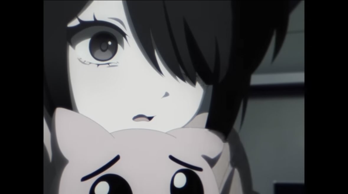 _Rei_777_'s tweet photo. So actually there I think Ame-chan’s p-chan is a boy, but I think that the pink cat was maybe an idol merch or something like that, because in one of the trailers, we can see ame holding p-chan even if she’s young there(I think she’s 24 in the game?) more in comments https://t.co/MBjl49waKq