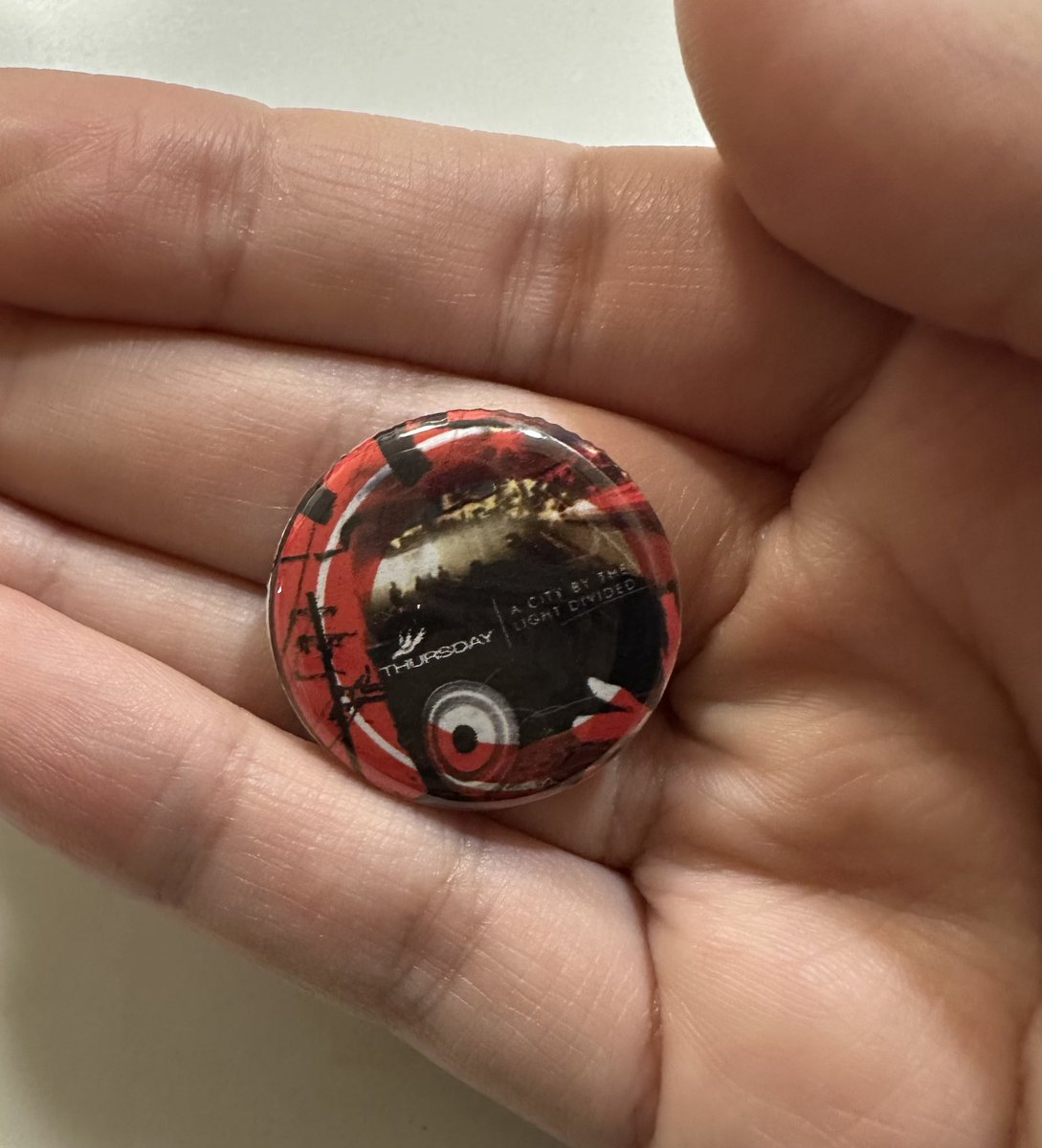 spypilled_'s tweet image. the person who sold me this shirt also included a cute little pin #awesome