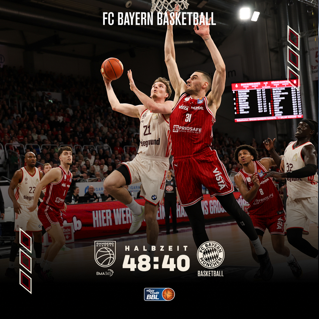 FCBBasketball's tweet image. Die Bamberger drehen im zweiten Viertel auf, Andi (wer sonst?) verkürzt mit dem Buzzer auf -8. 

#FCBB #BAMFCB #BBL (c) Stickel