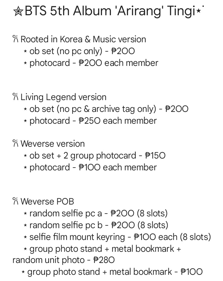 𝓏𝒽𝓎ℴ⁷ | wts ph arirang album & POB tingi tweet media
