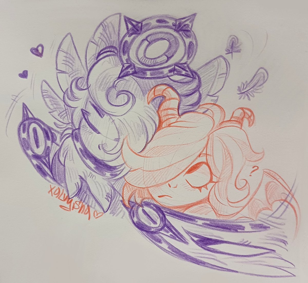 Edgar fallen angel and demon Colette 🪻⚘️

#brawlstarsArts