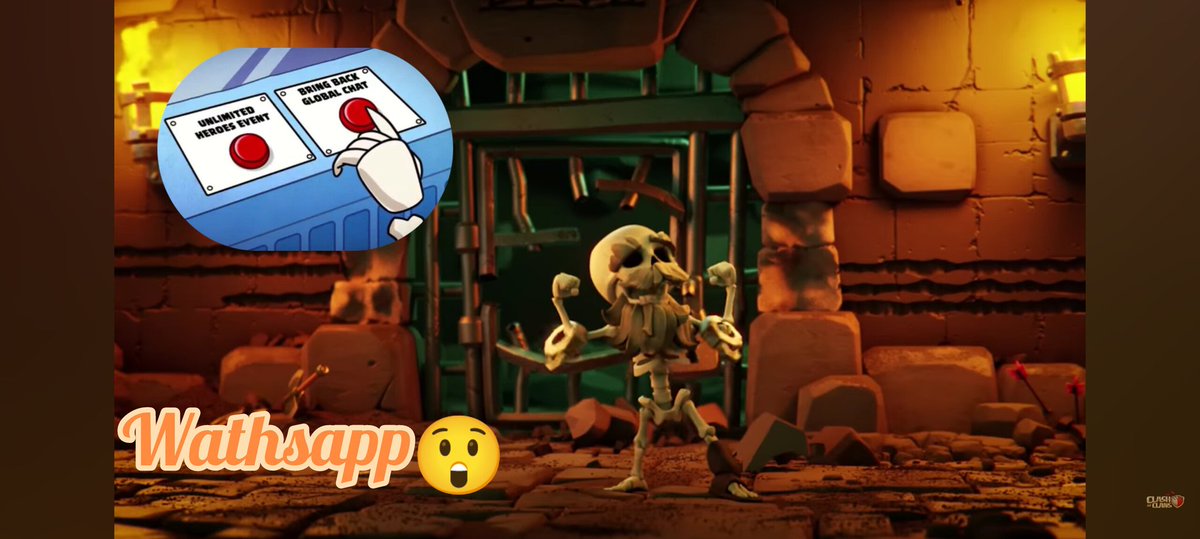 COCMap100's tweet photo. Are you ready for Global Chat to be unlocked? 👀

In the video released by Clash of Clans, the Dragon Duke freed Barry… so what will Barry do next? 🔥🐉

#ClashOfClans #COC #ClashOn #Supercell #DragonDuke #ClashCommunity #MobileGaming https://t.co/icDvo8b4Ub
