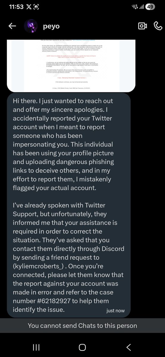 Nice sc4m attempt 🤣🤣🤣
That whole message gave out everything, shame on ya sc4mmers.
Im not falling for that