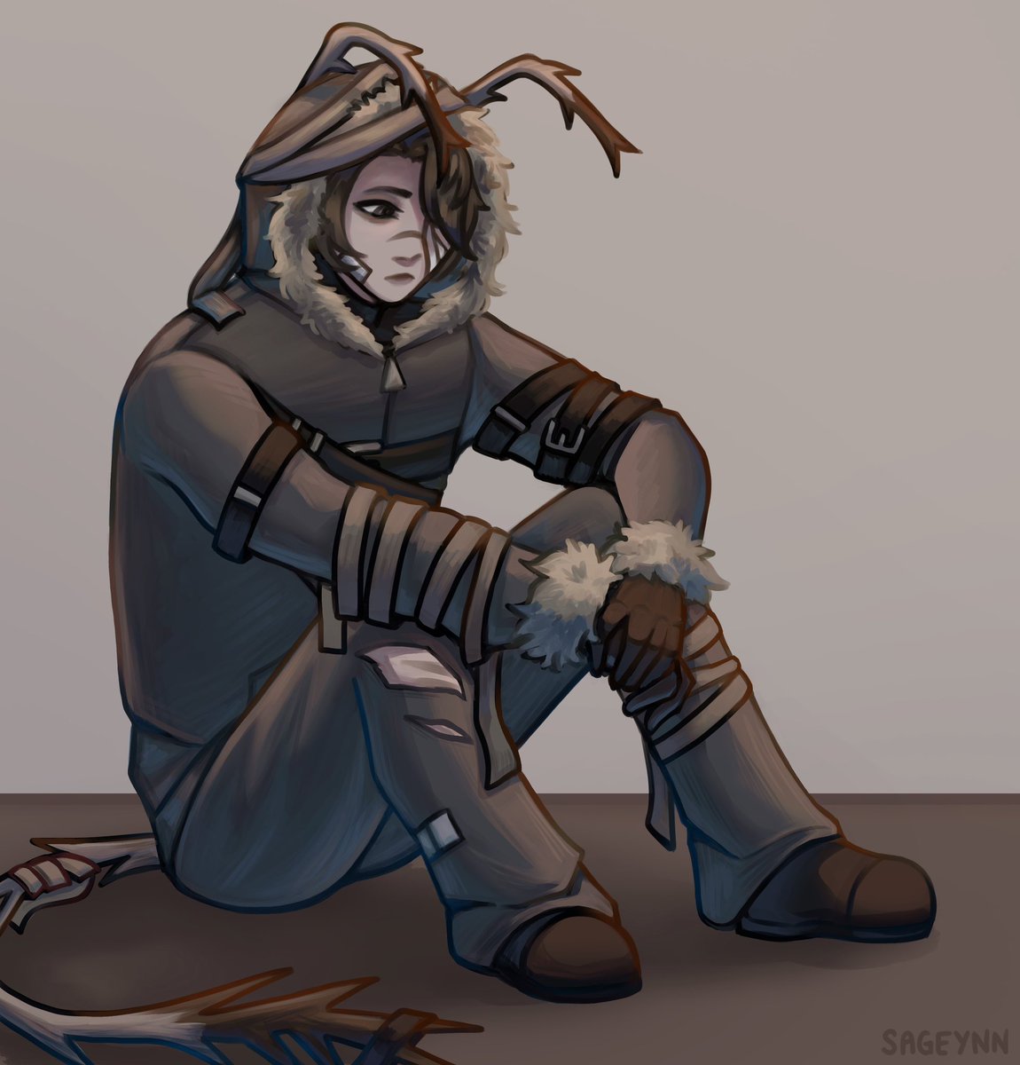 Drawing of someone’s OC on discord! 
#digitalart #oc